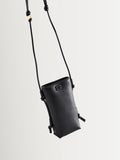 GANNI Bou crossbody bag black leather, imported from the UK