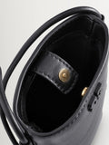 GANNI Bou crossbody bag black leather, imported from the UK