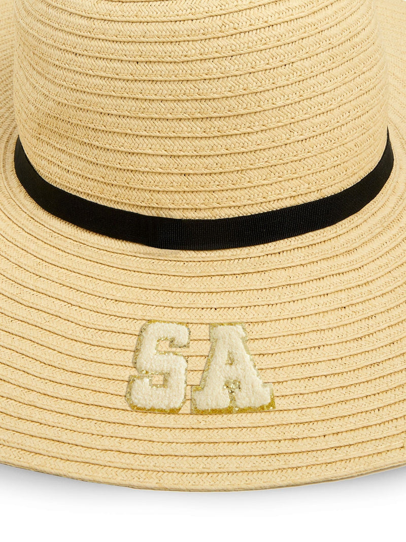 Alphabet Cream personalised monogrammed sun hat - British product