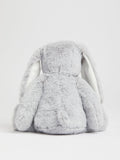 Alphabet grey personalised mini plush bunny (British brand)