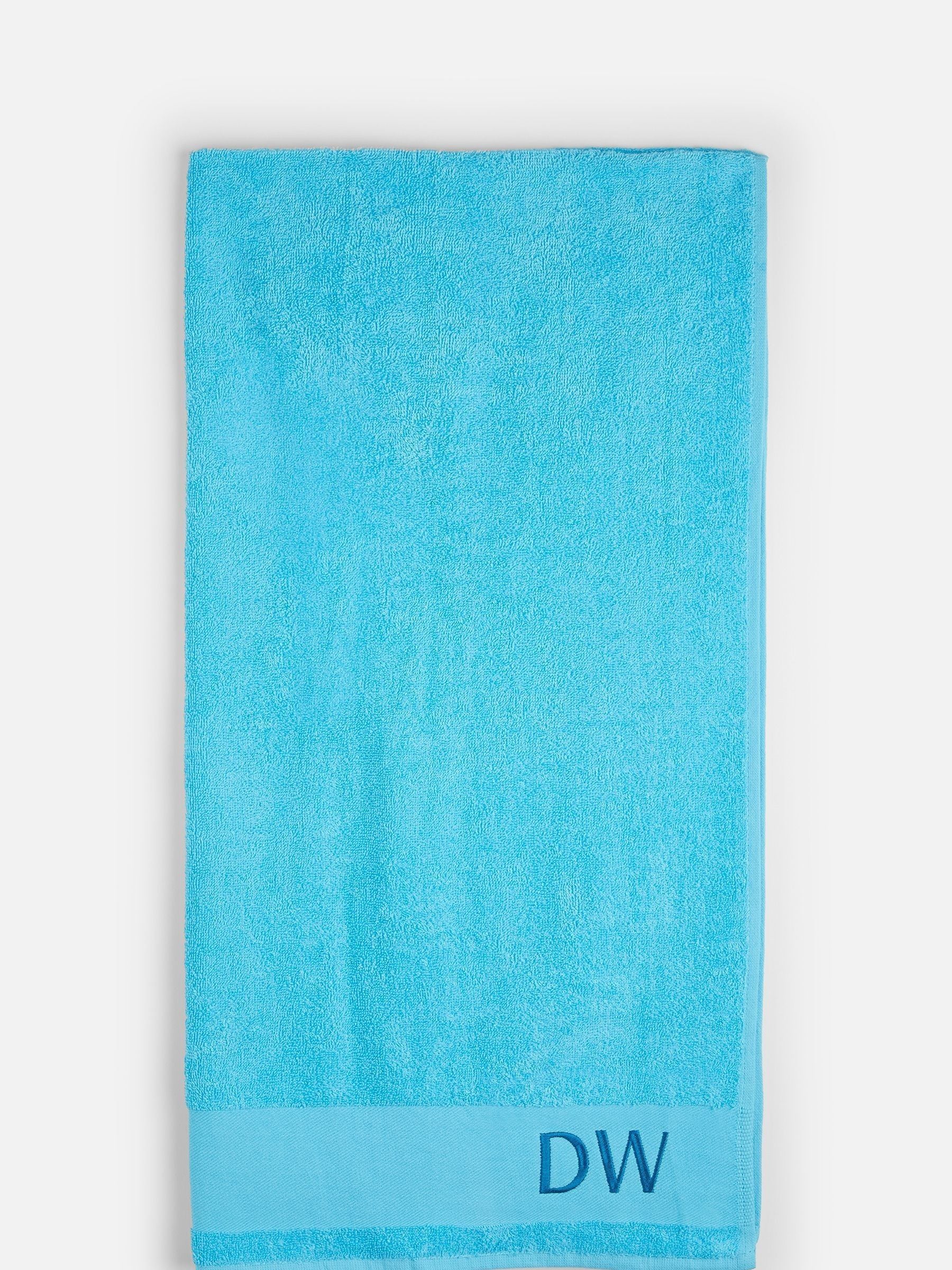 Dollymix Personalised Bath 100% Cotton Towel 70 x 140cm