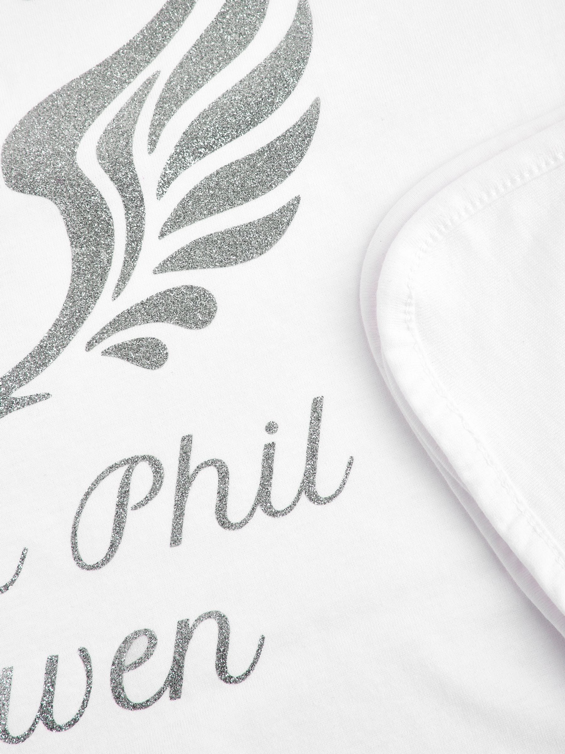 Dollymix personalised white cotton blanket, UK version