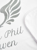 Dollymix personalised white cotton blanket, UK version