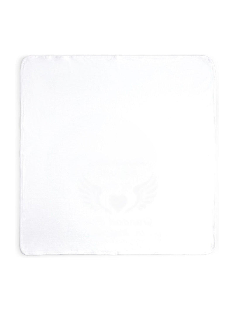 Dollymix personalised white cotton blanket, UK version