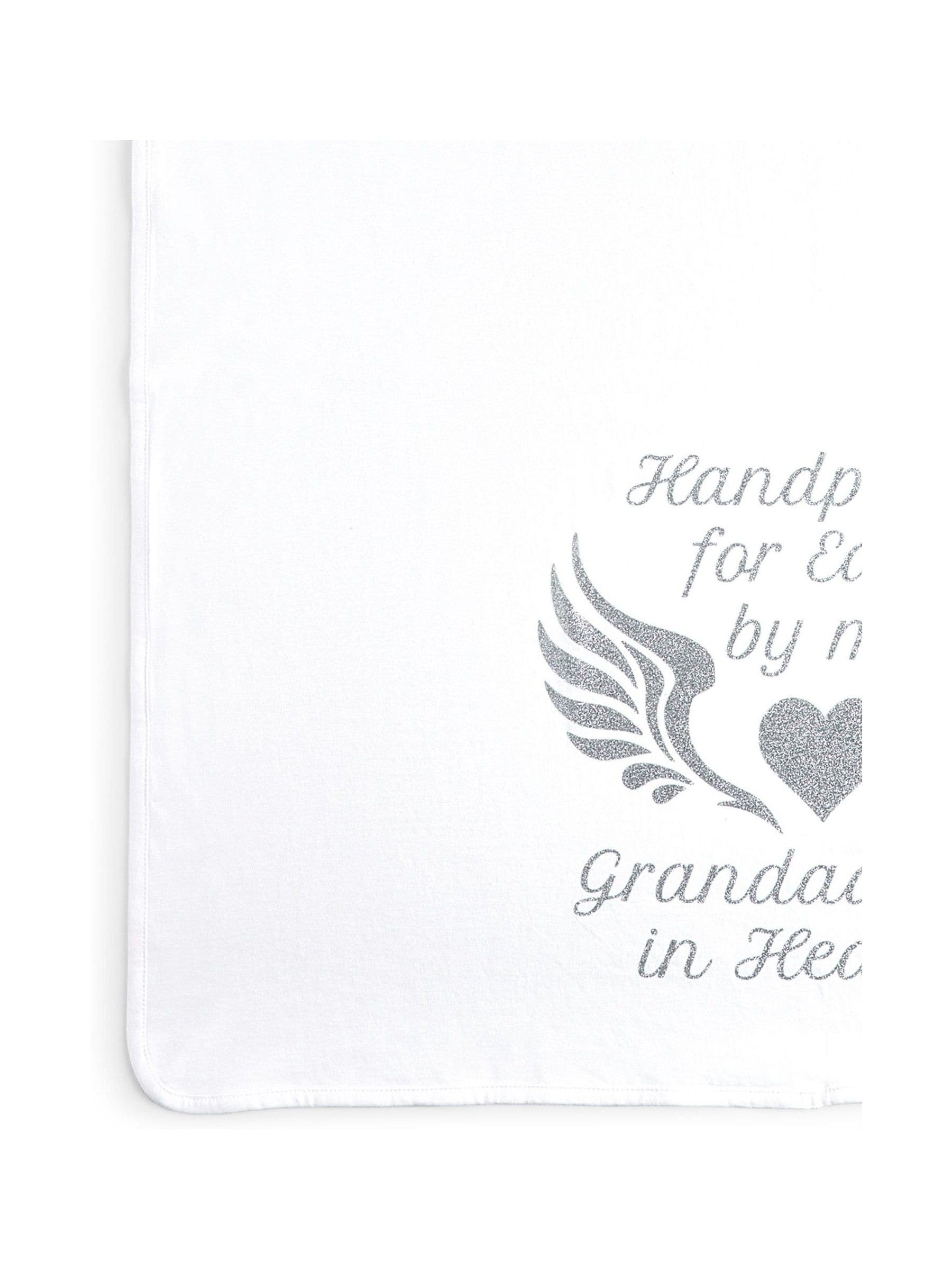 Dollymix personalised white cotton blanket, UK version