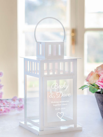 Next Jonnys Sister Personalised Couples Garden Lantern 13.4 x 13.0 x 22.9 cm- Buy online at McGrocer