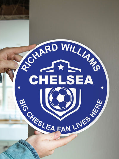 Next Jonnys Sister Personalised Metal Football Plaque 29cm Diameter- Buy online at McGrocer