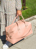 Jonnys Sister Personalised Saffiano Pu Leather Weekend Holdall