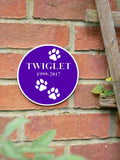 Jonnys Sister personalised pet memorial garden plaque 15cm (British brand)