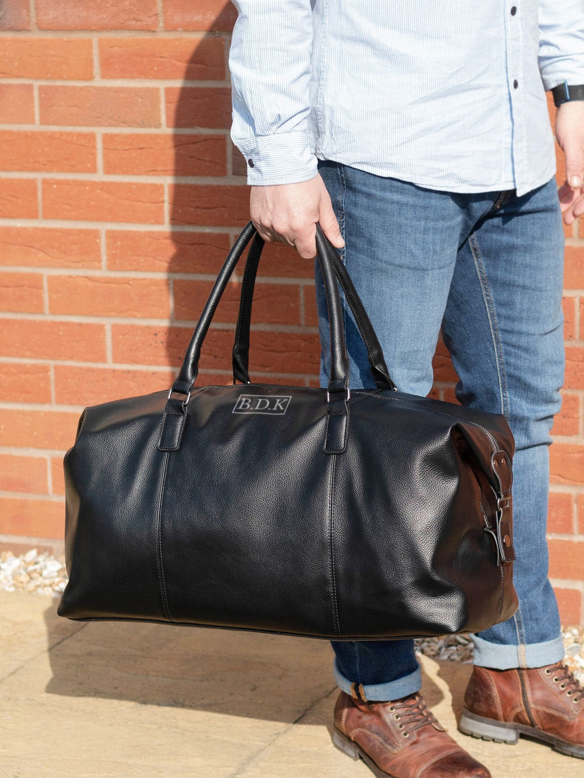 Jonnys Sister Personalised Nuhide Faux Leather Holdall