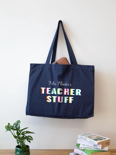 Next Jonnys Sister Personalised Teacher Stuff Tote Bag- Buy online at McGrocer