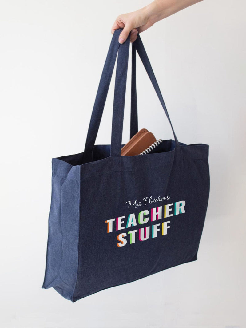 Jonnys Sister personalised teacher stuff bag, imported from the UK
