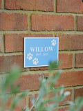Jonnys Sister personalised metal pet memorial plaque 11x16cm, imported from the UK