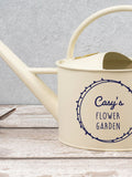 Jonnys Sister personalised wreath watering can 1.7L, imported from the UK