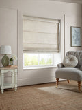 Laura Ashley natural Middleton velvet roman blind (British brand)