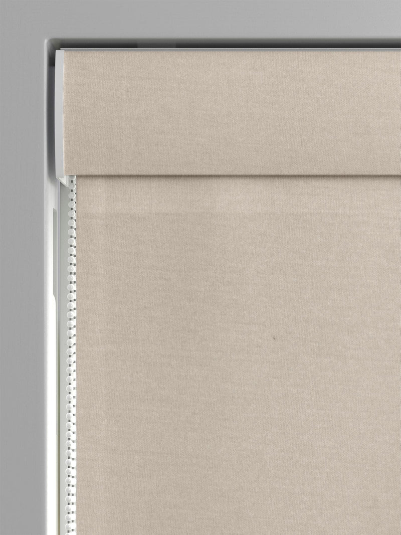 Laura Ashley natural Middleton velvet roman blind (British brand)