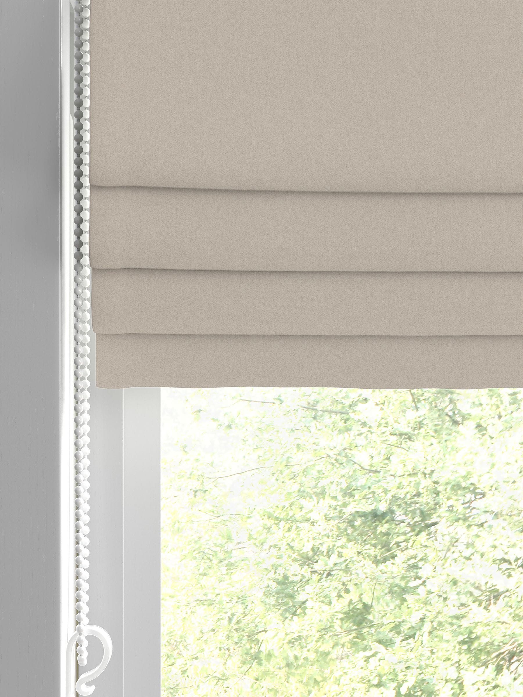 Laura Ashley natural Middleton velvet roman blind (British brand)