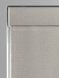 Laura Ashley pale French grey velvet roman blind, imported from the UK