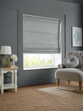 Laura Ashley Steel Grey Middleton velvet roman blind, UK version