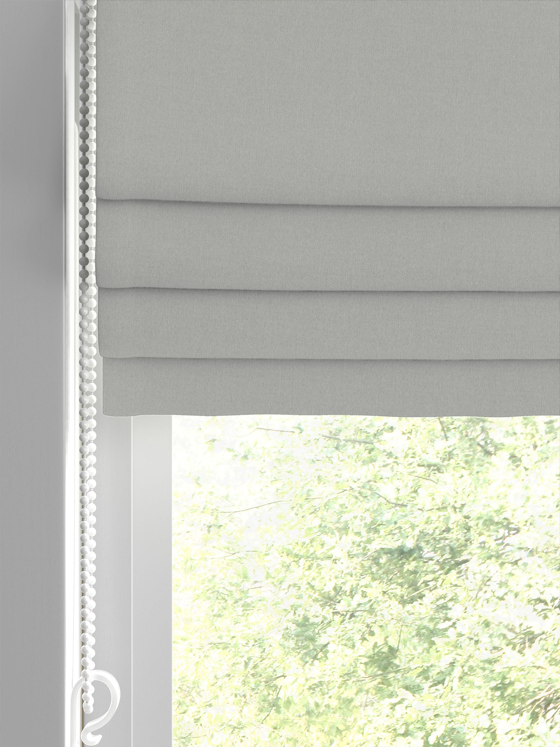 Laura Ashley Steel Grey Middleton velvet roman blind, UK version