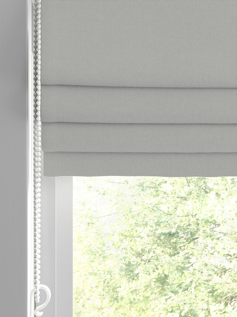 Laura Ashley Steel Grey Middleton velvet roman blind, UK version