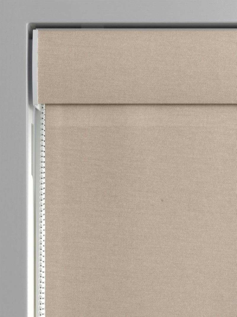 Laura Ashley truffle natural made to measure roman blind - British product