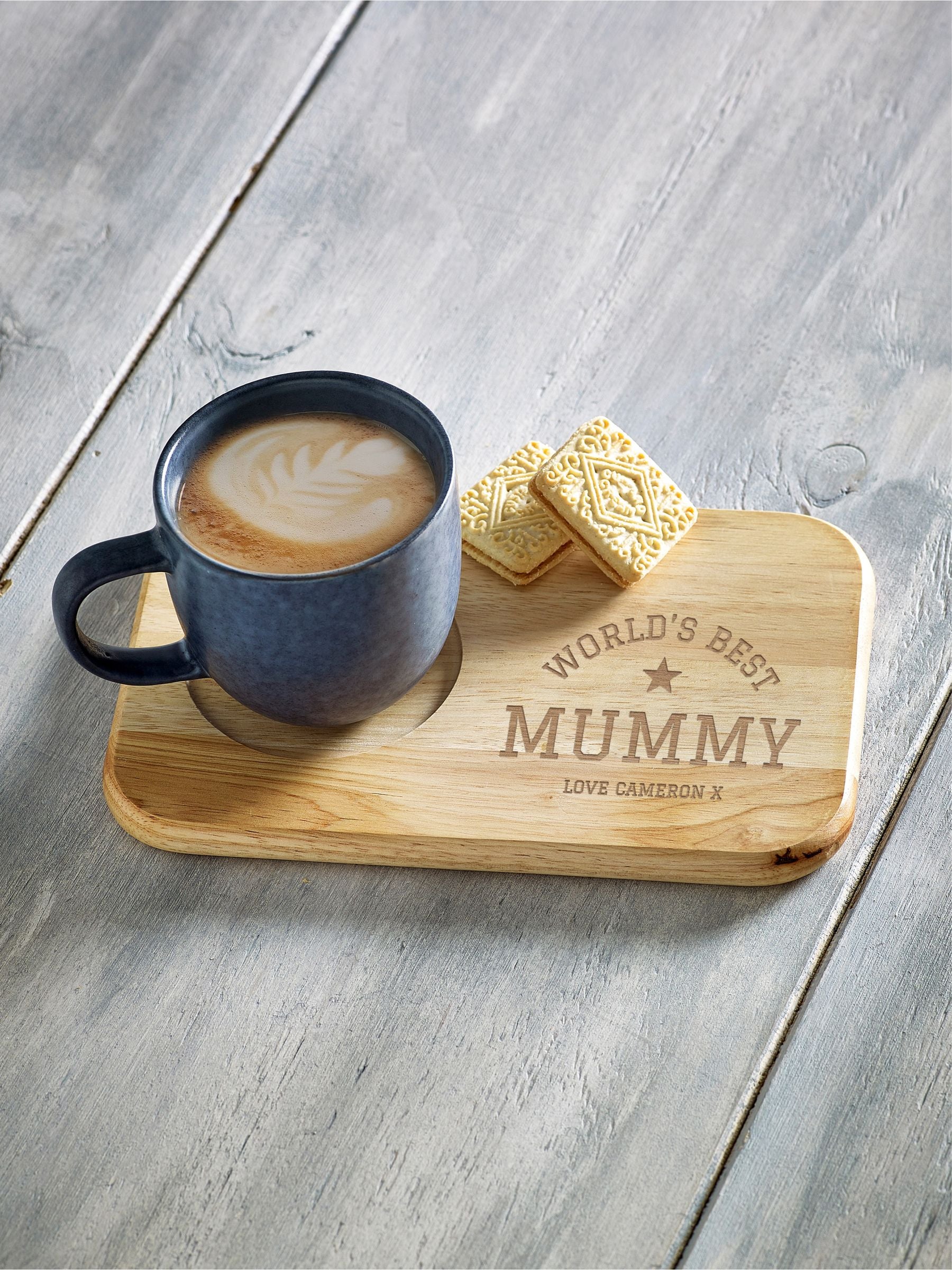 Loveabode personalised serving board 23x15cm, UK version