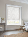 Laura Ashley grey Josette sheer roller blind, imported from the UK