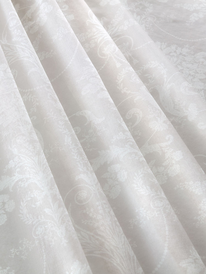 Laura Ashley grey Josette sheer roller blind, imported from the UK