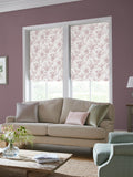 Laura Ashley dark blush pink walled garden roller blind made to measure, UK version
