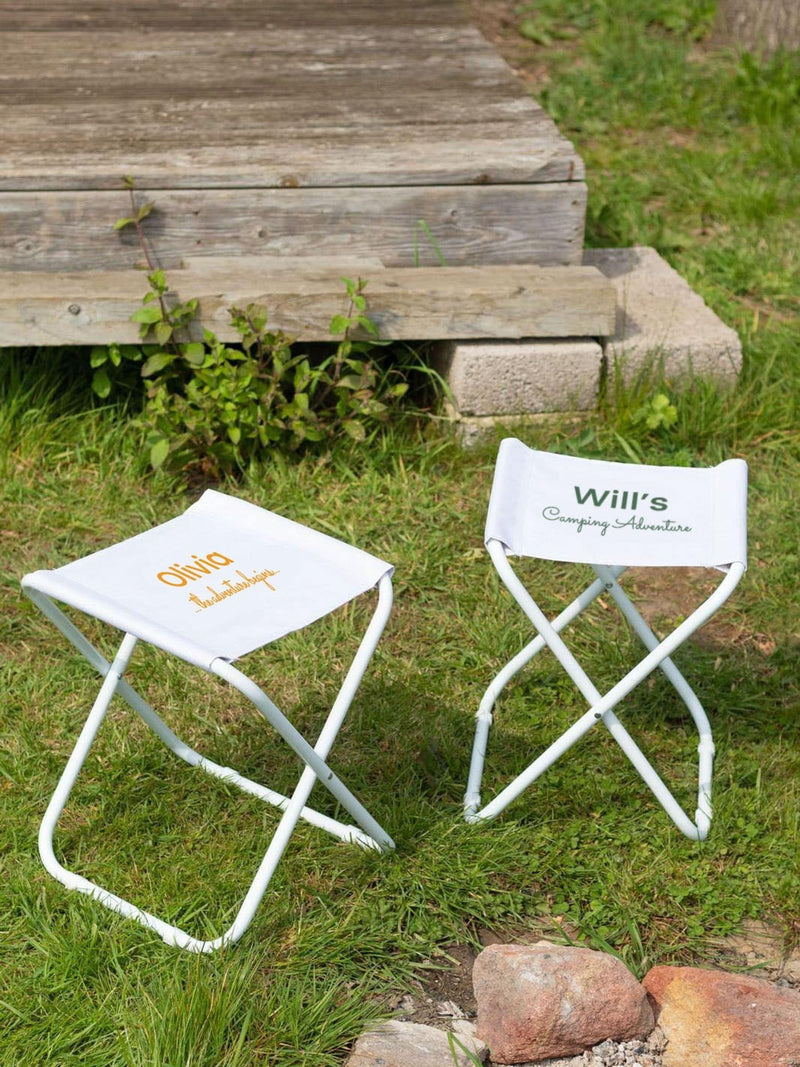 Jonnys Sister personalised camping stool - British product