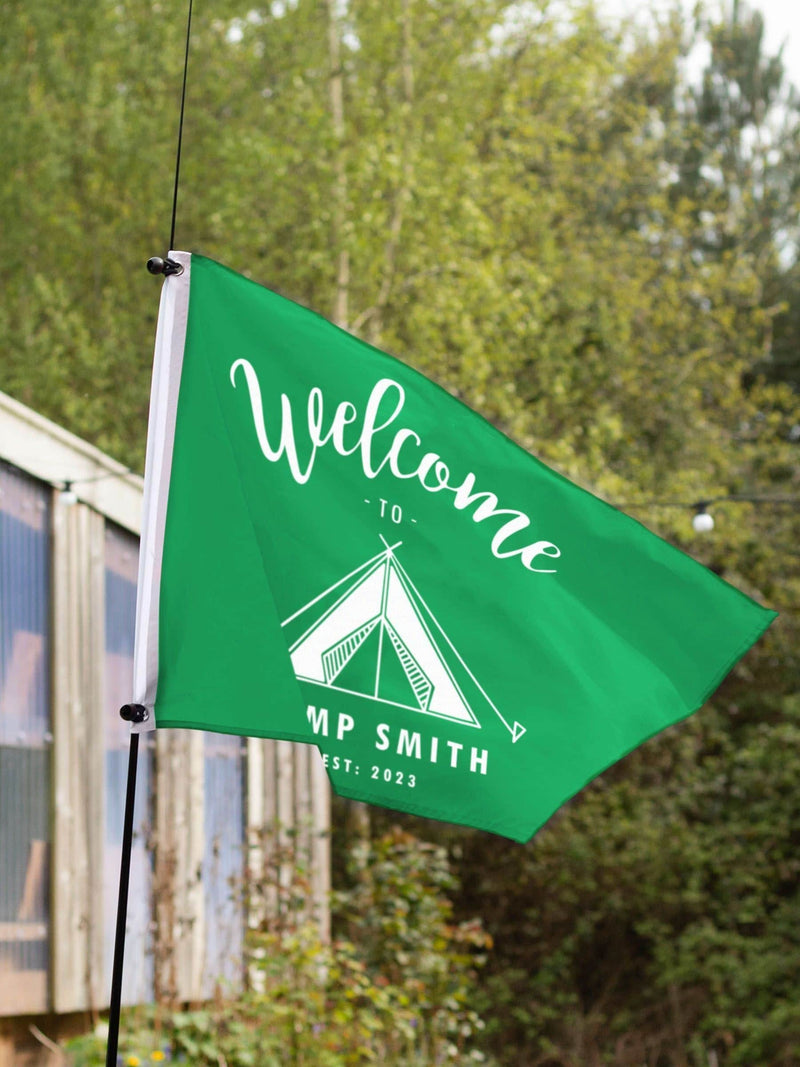 Jonnys Sister personalised camping flag 91x61cm, UK version