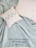 Jonny's Sister personalised pure wool throw 150x183cm (British brand)