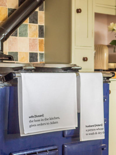 Next Jonnys Sister Personalised 100% Cotton Tea Towel 48cm x 76cm- Buy online at McGrocer