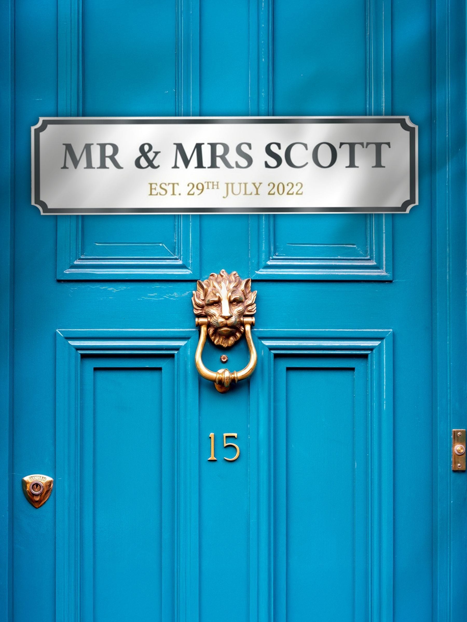Jonnys Sister personalised street sign 48x12cm - British product