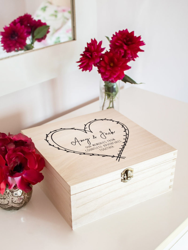 Jonnys Sister personalised wooden memory box - British product