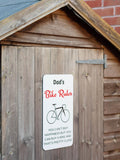 Jonnys Sister personalised bike rules sign aluminium - British product