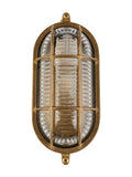 Searchlight outdoor wall light brass ocean oval - British product