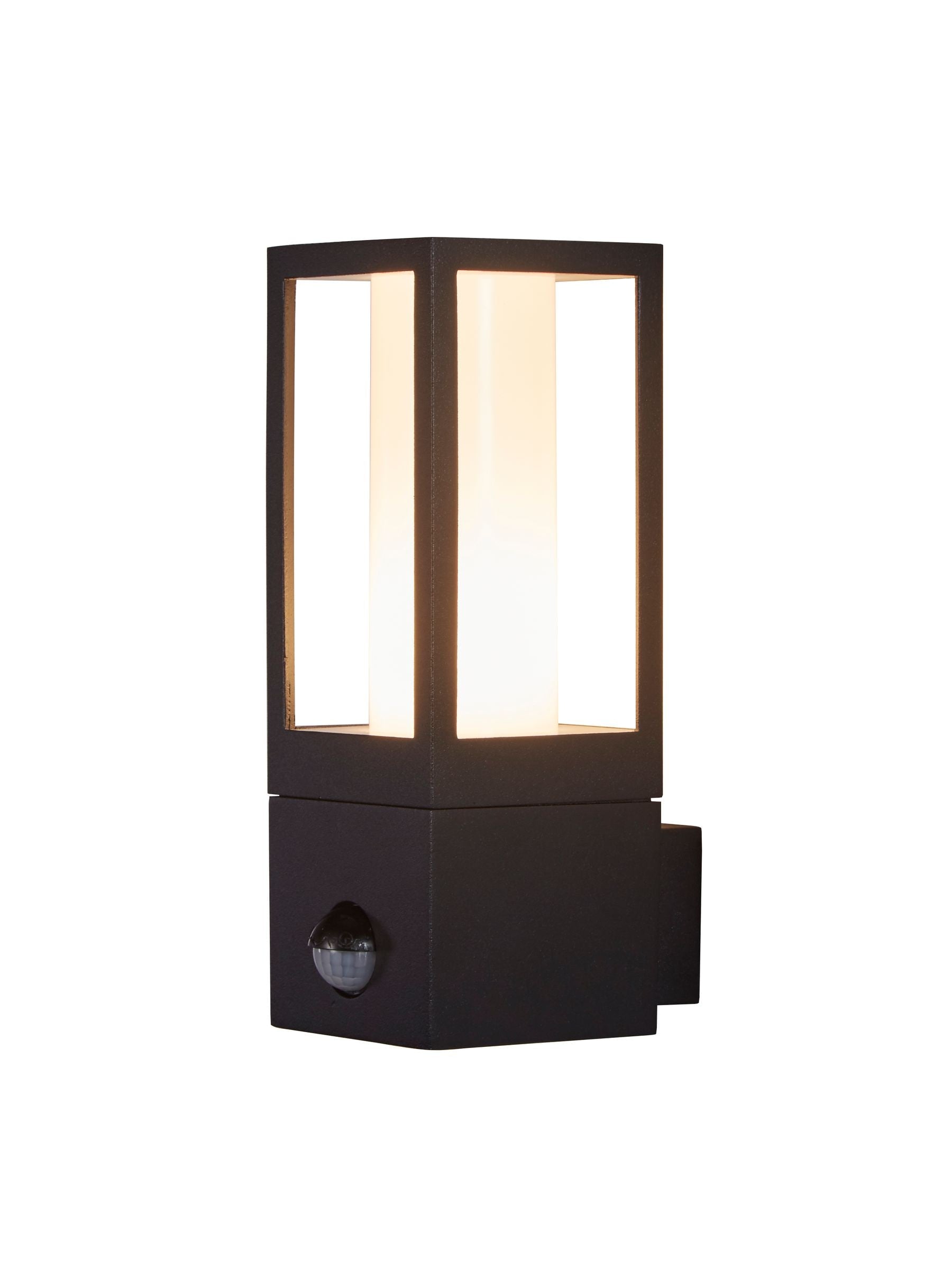 Searchlight Black Apollo outdoor wall light, UK version
