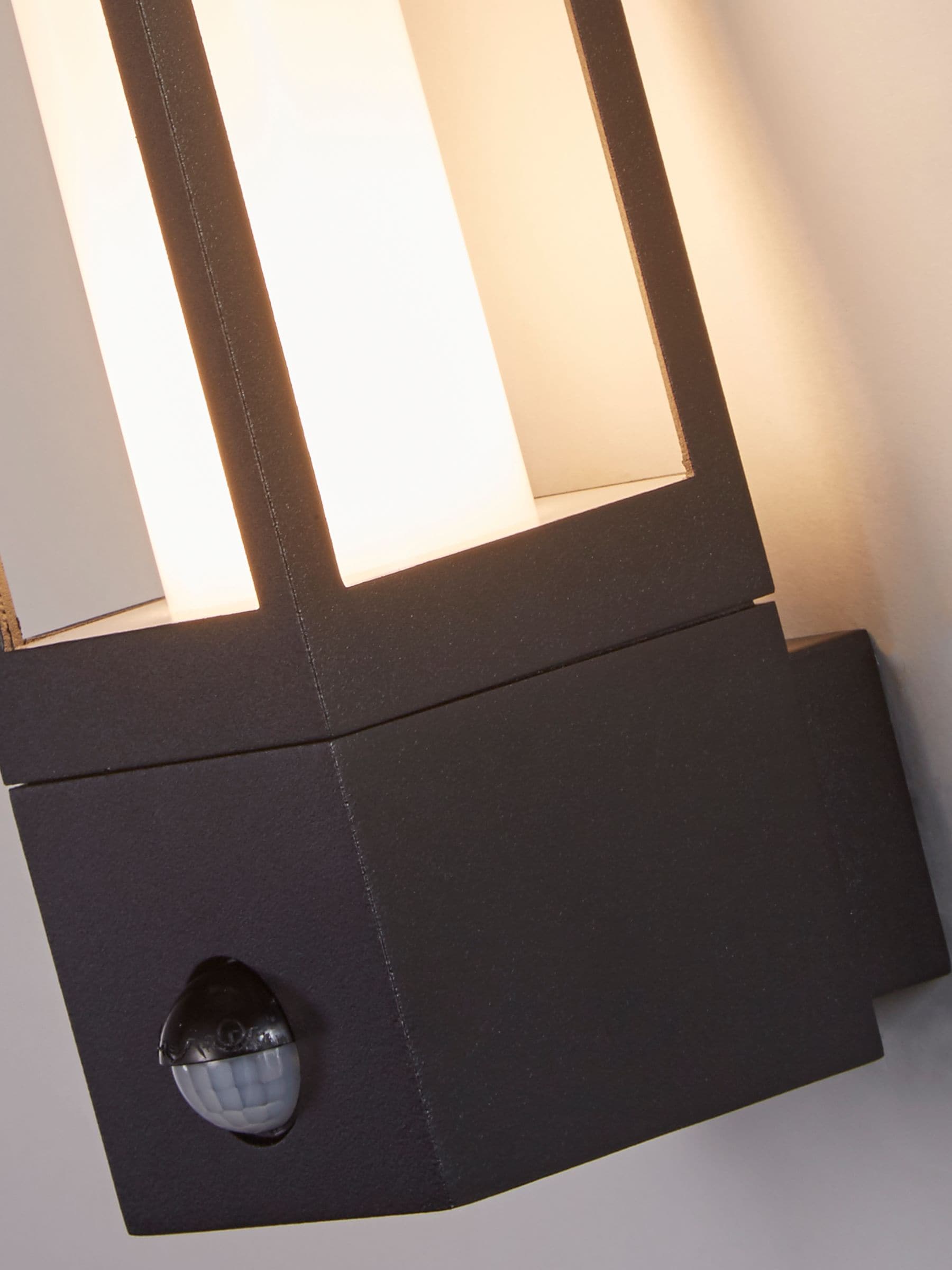 Searchlight Black Apollo outdoor wall light, UK version