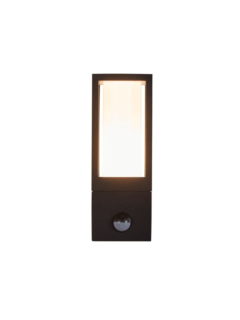 Searchlight Black Apollo outdoor wall light, UK version