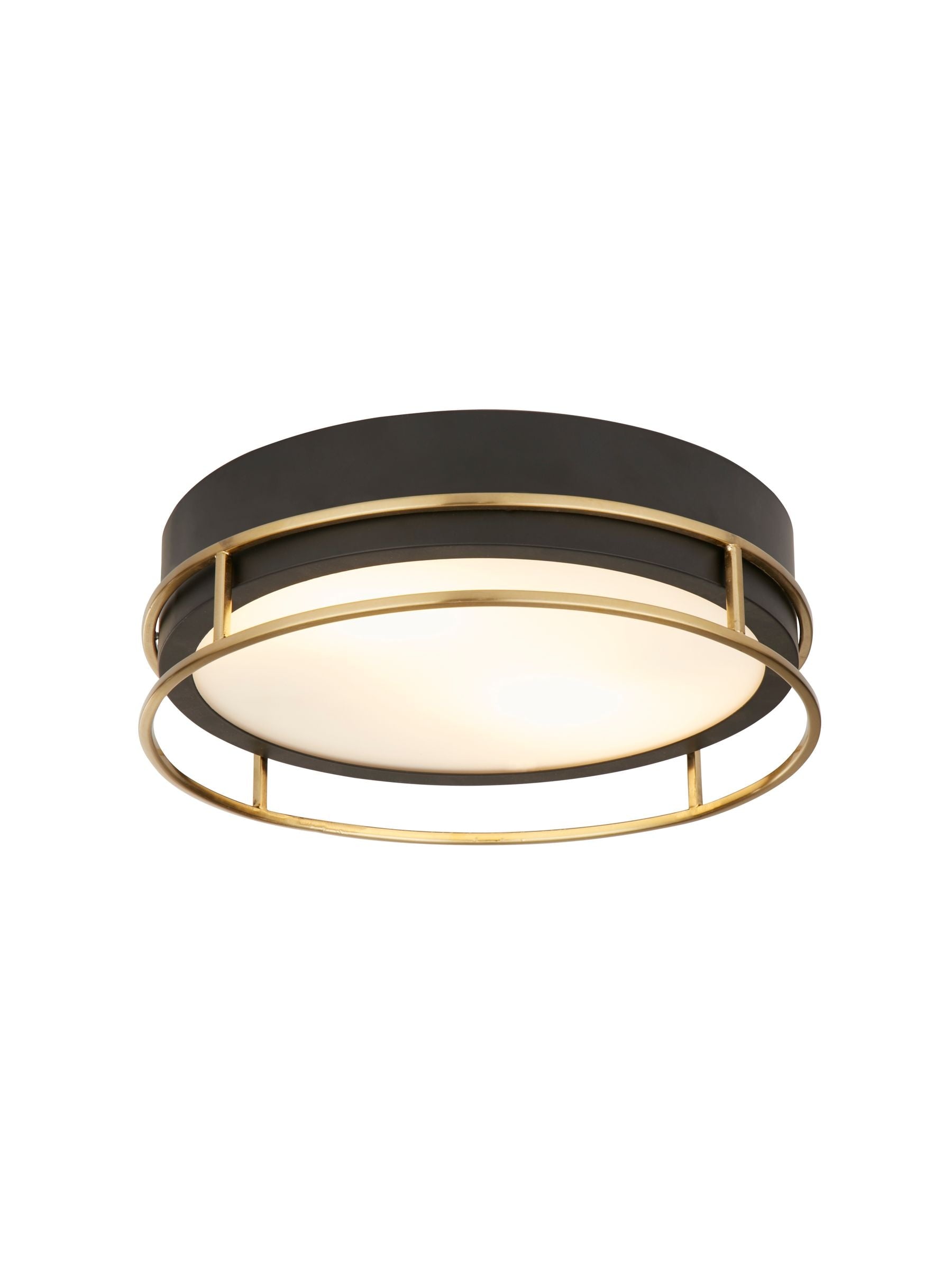 Searchlight Brass Arizona flush ceiling light 30cm (British brand)