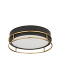 Searchlight Brass Arizona flush ceiling light 30cm (British brand)