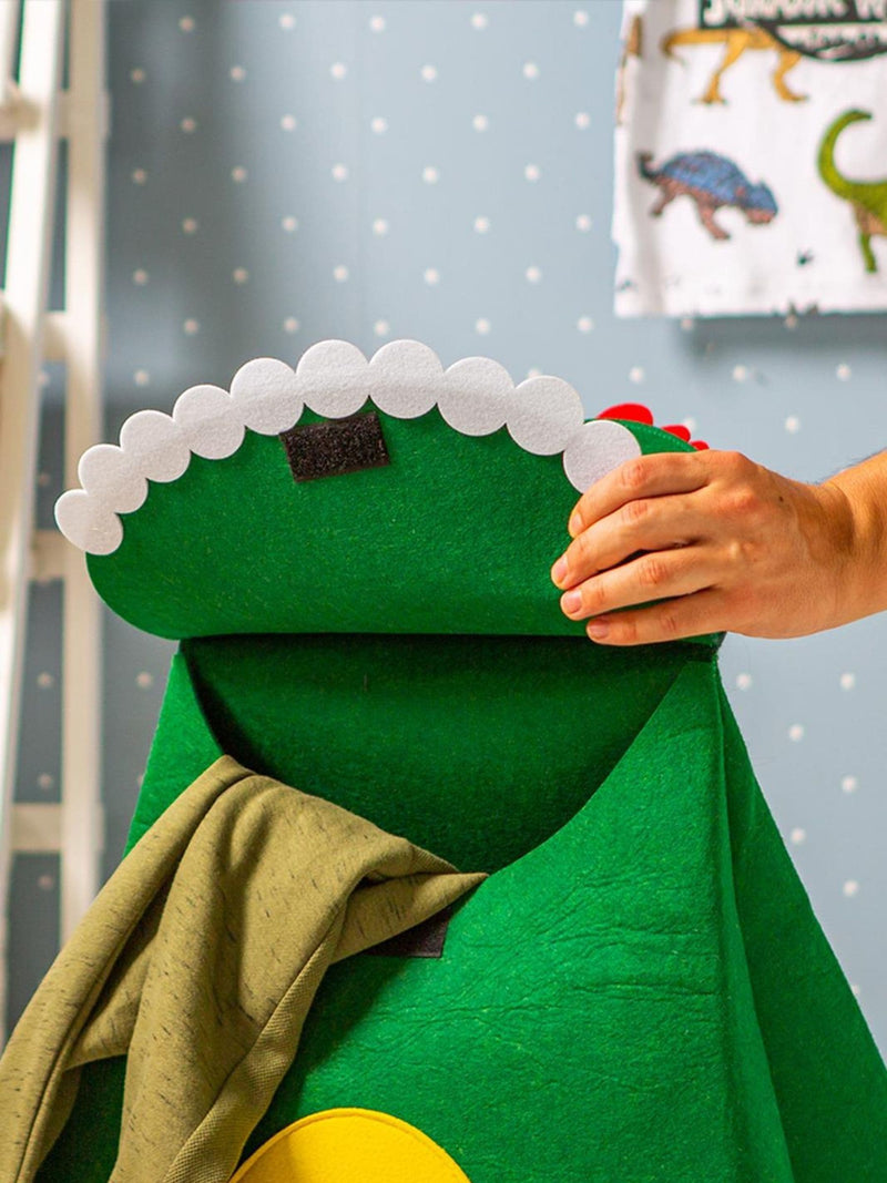 Personalised felt dinosaur laundry bag by Jonny's Sister, UK version
