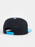 Personalised monogrammed kids snapback cap in black, imported from the UK