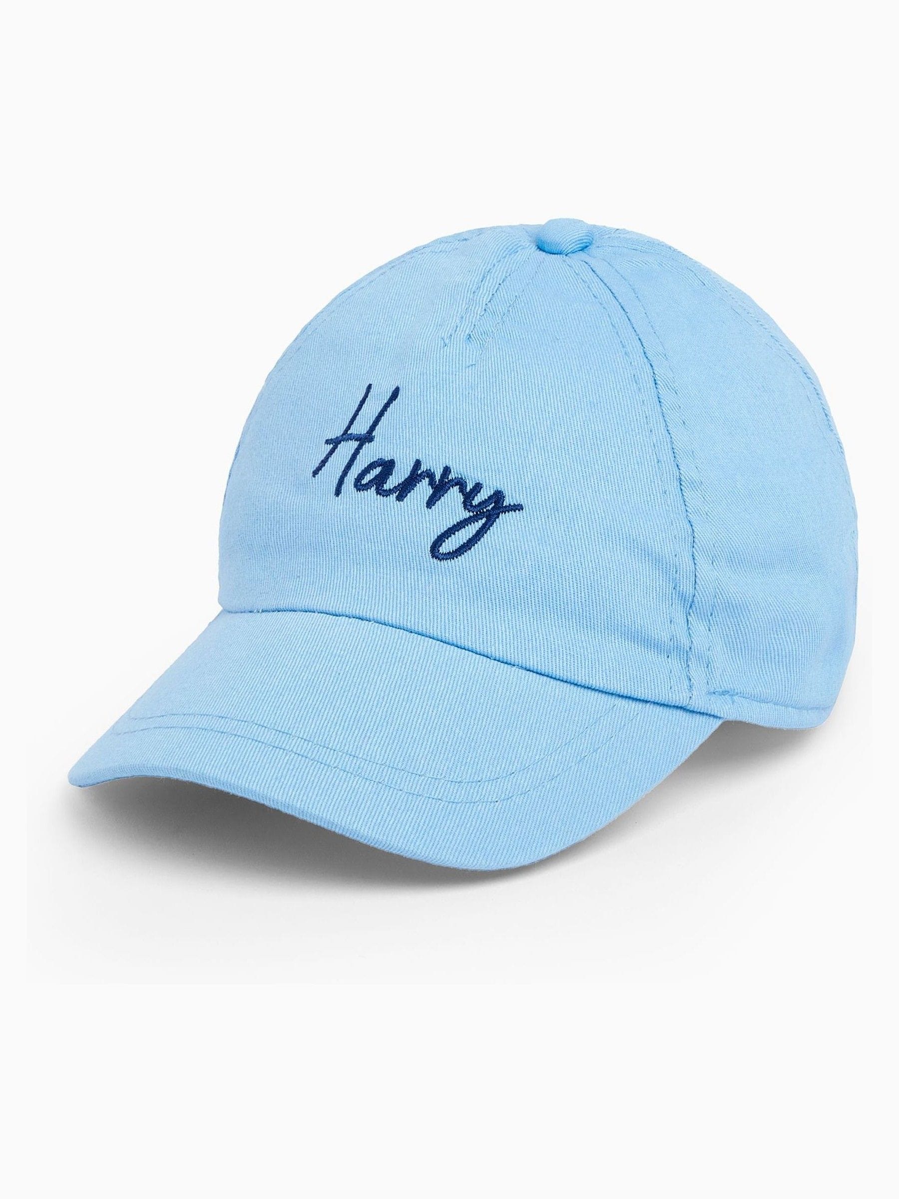 Dollymix personalised 100% cotton baby cap, imported from the UK