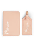 Dollymix personalised boutique travel set passport holder luggage tag (British brand)