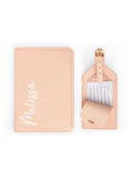 Dollymix personalised boutique travel set passport holder luggage tag (British brand)