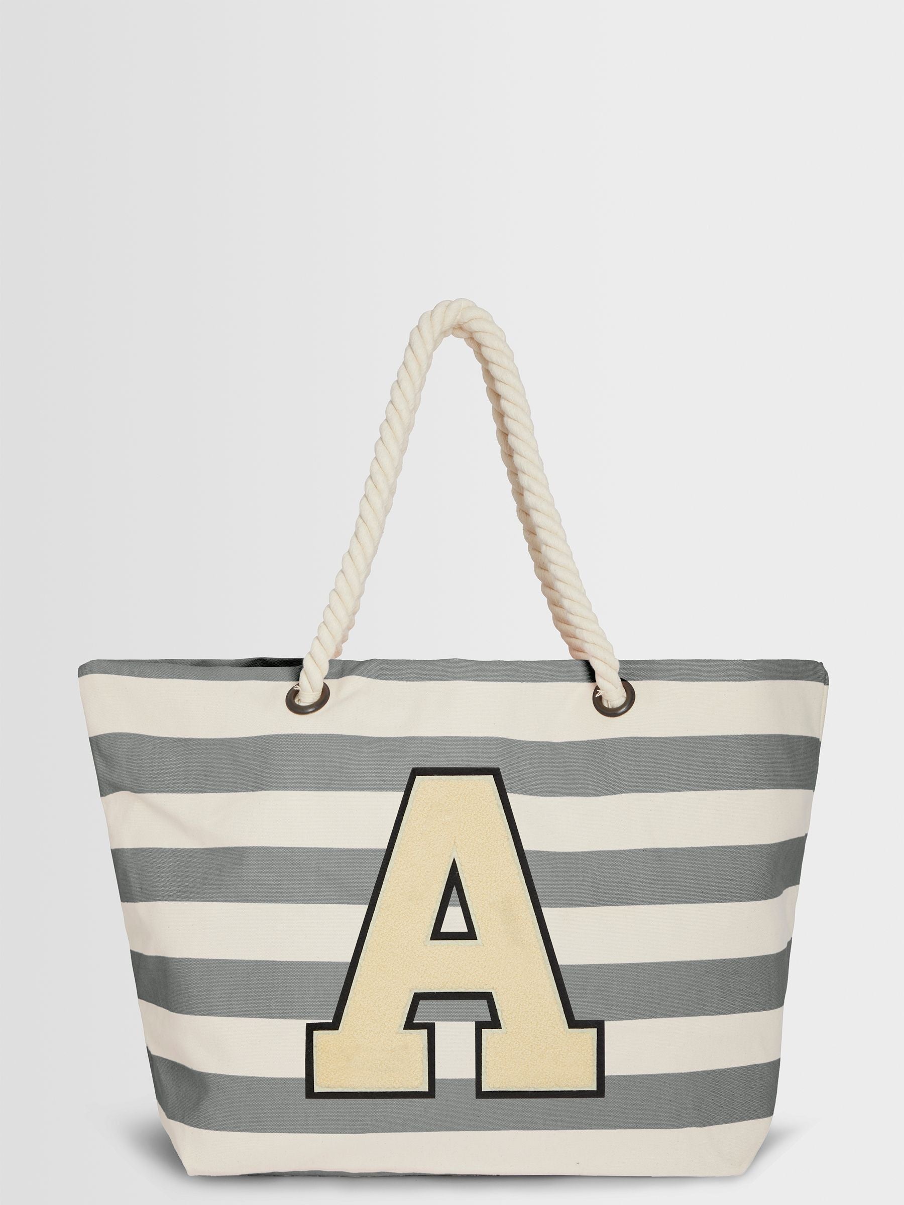 Alphabet monogrammed beach bag 30 litre - British product