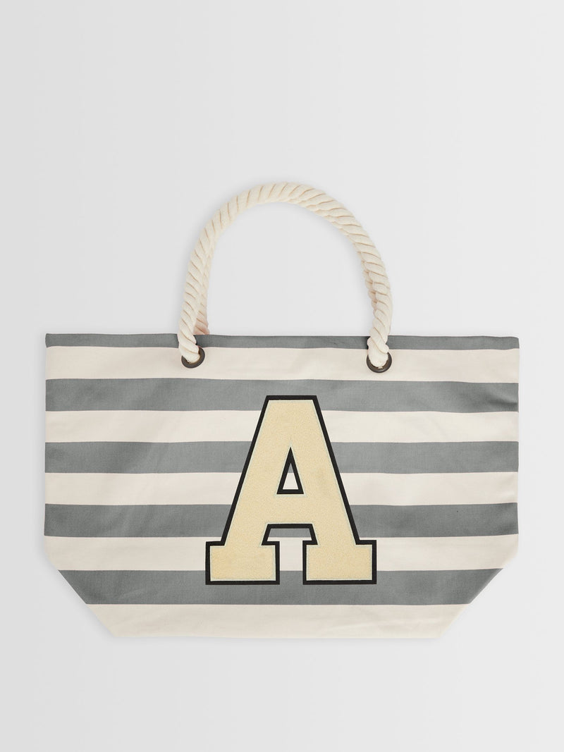 Alphabet monogrammed beach bag 30 litre - British product